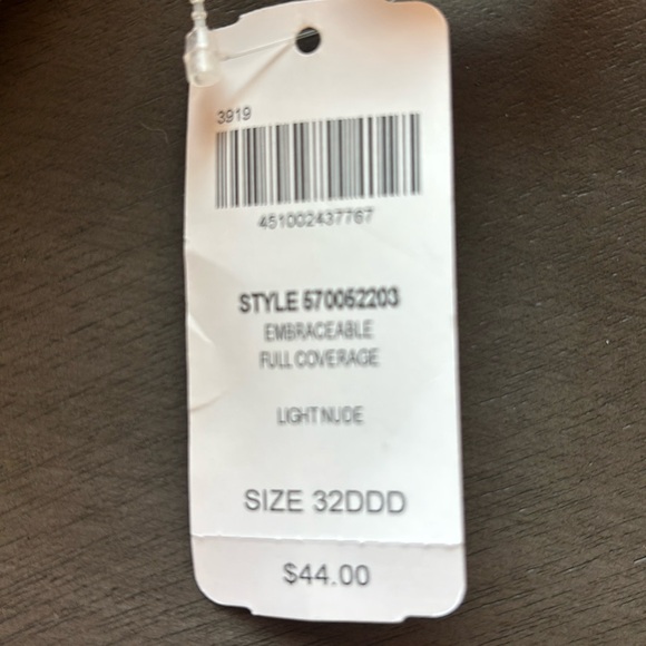 Soma Embraceable Full Coverage Light Nude Bra 32DDD - Picture 4 of 7